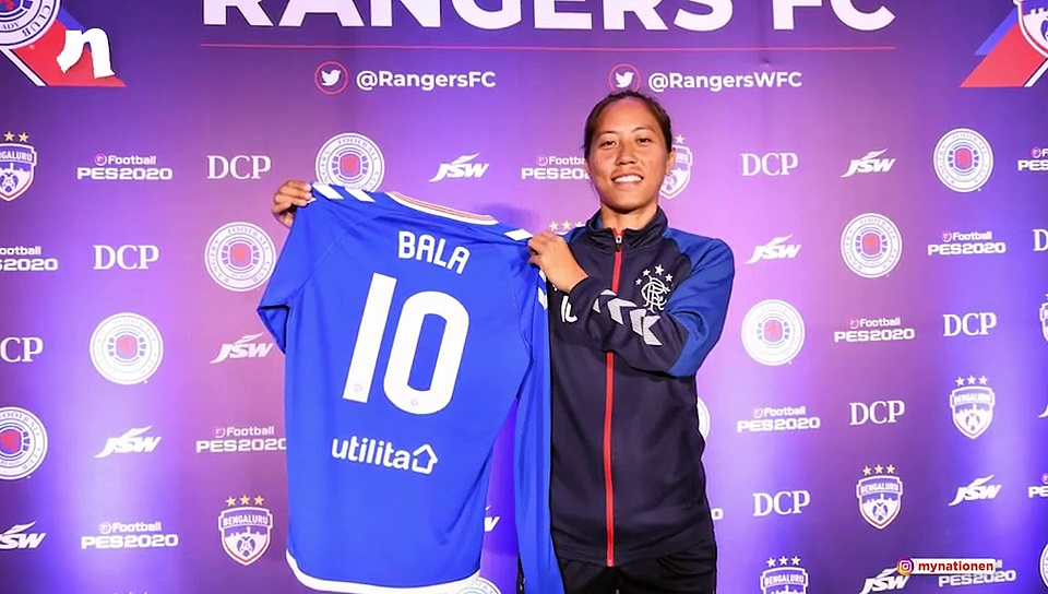 Historic Moment For Indian Football; Rangers FC Woman Sign Bala Devi