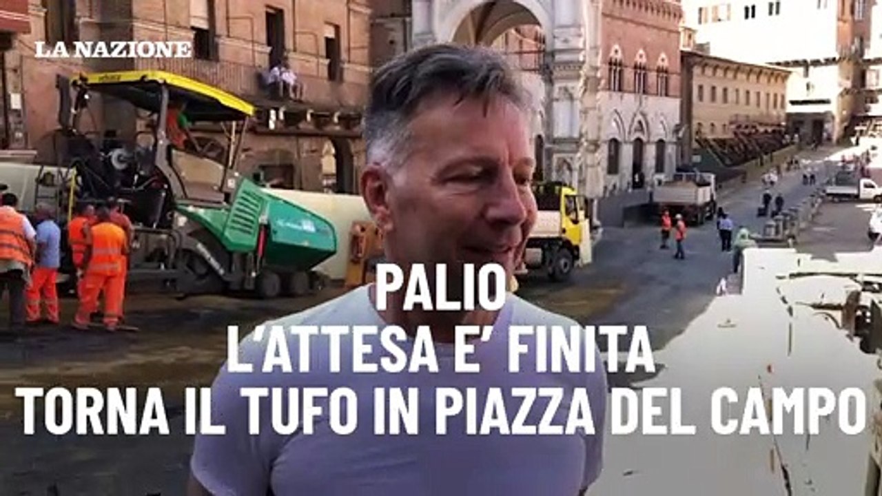 Palio, l'attesa è finita: torna il tufo in Piazza del Campo