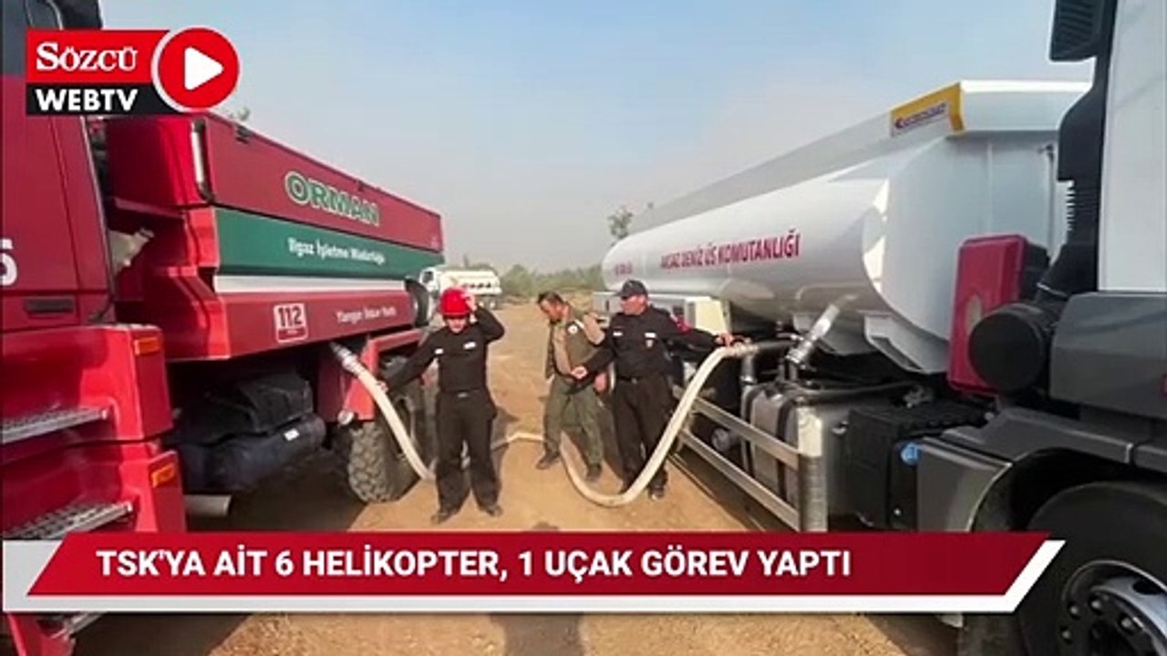 MSB, Marmaris yangınında görev yapan TSK’nın araç sayılarını duyurdu