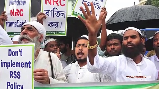 Who is creating the divide between hindus and muslims?