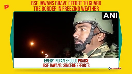 BSF jawans battle weather to guard border at Jammu, Kashmir