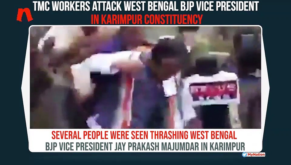 West Bengal: BJP vice president 'thrashed' by TMC workers during polls