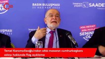 Temel Karamollaoğlu'ndan altılı masanın cumhurbaşkanı adayı hakkında flaş açıklama