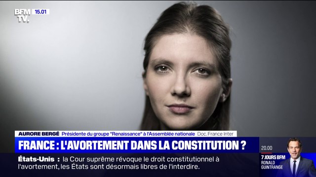 Aurore Bergé annonce le dépôt d'une proposition de loi constitutionnelle pour inscrire le respect de l'IVG dans notre constitution