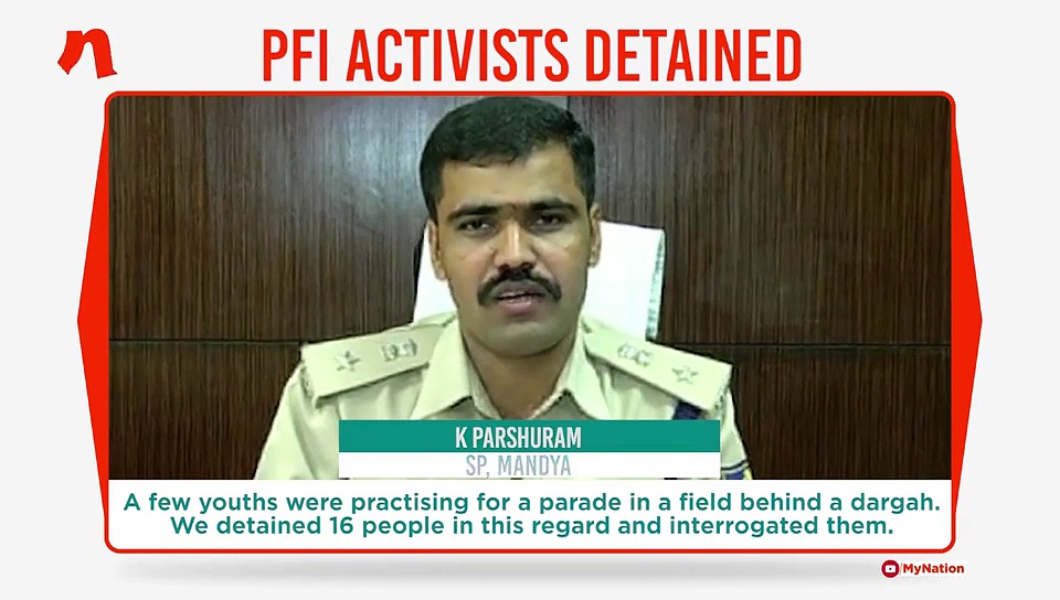 Karnataka police detain 16 PFI activists for unpermitted parade rehearsal