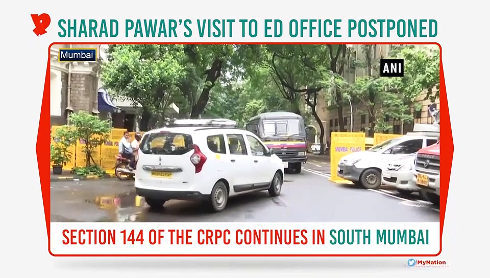 Section 144 imposed in Mumbai; Sharad Pawar cancels ED visit