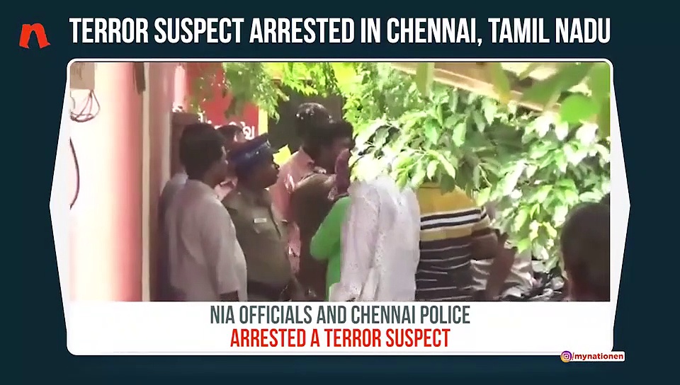 Tamil Nadu: NIA officials, city police arrest suspected JMB terrorist in Chennai