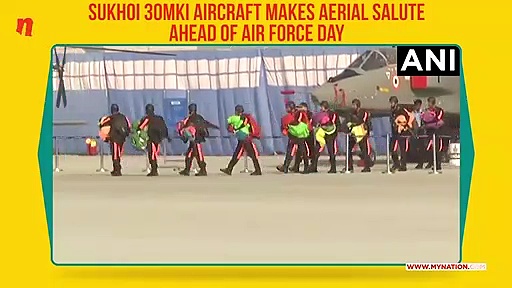 Ahead of Indian Air Force Day, Sukhoi 30MKI makes flying display as aircraft makes aerial salute