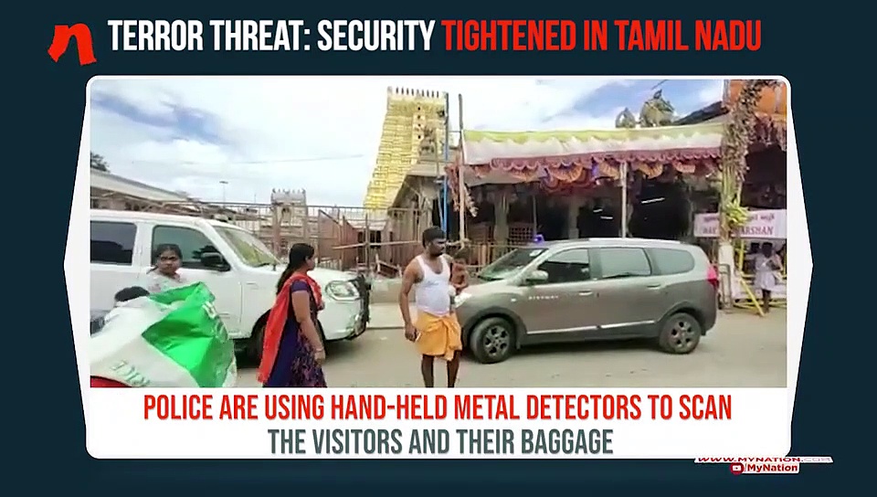 Security tightened in Tamil Nadu after 6 LeT terrorists have been suspected of entering state