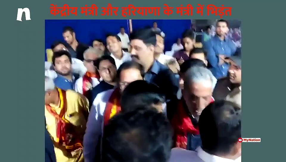 दशहरा मेले में भिड़ गए मोदी और मनोहर के मंत्री