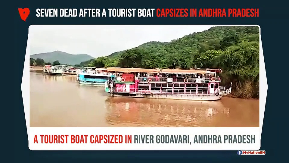 Andhra Pradesh: Tourist boat with 61 passengers capsizes in Godavari river