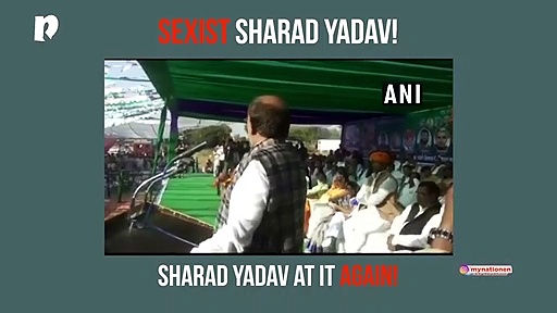 Watch: Sharad Yadav body shames Vasundhara Raje, calls her fat