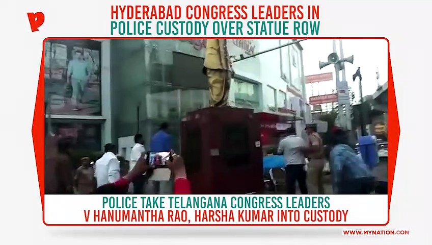 Telangana Congress leader Hanumantha Rao in police custody over Ambedkar statue row