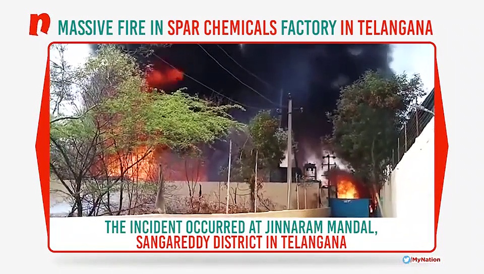Telangana: Fire in Spar Chemicals factory destroys good worth crores