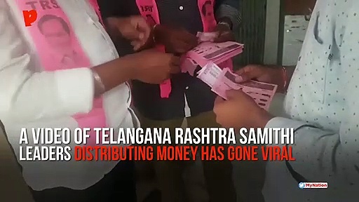 #Semifinals18: TRS leaders caught  distributing money, model ballot paper