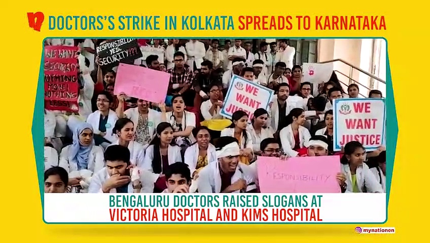 Doctors’ strike: Practitioners in Karnataka form human chain in protest
