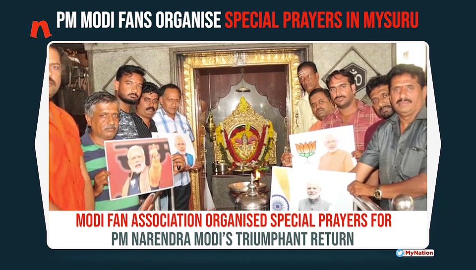Special prayers in Mysuru for PM Narendra Modi’s triumphant return