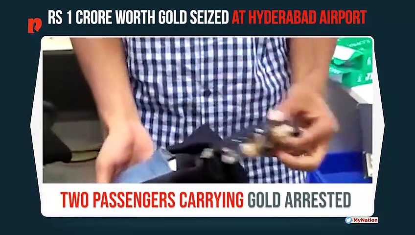 Hyderabad airport: Rs 1 crore worth gold paste seized; duo arrested