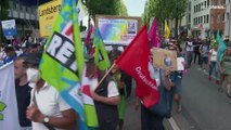 G7-Demo in München: Deutlich weniger Teilnehmer als erwartet