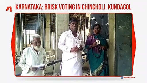 Chincholi by-poll: After tying the knot, groom rides bike and casts his vote