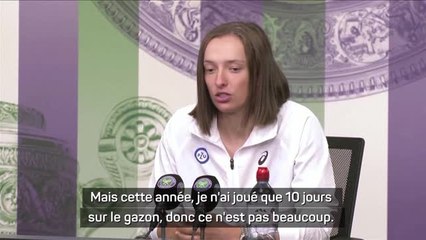 Wimbledon - Swiatek : "Comprendre le gazon et jouer sans attentes"