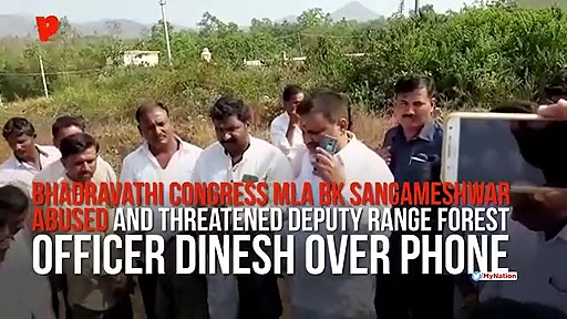 Karnataka Congress MLA Sangameshwar abuses, threatens forest officer over phone