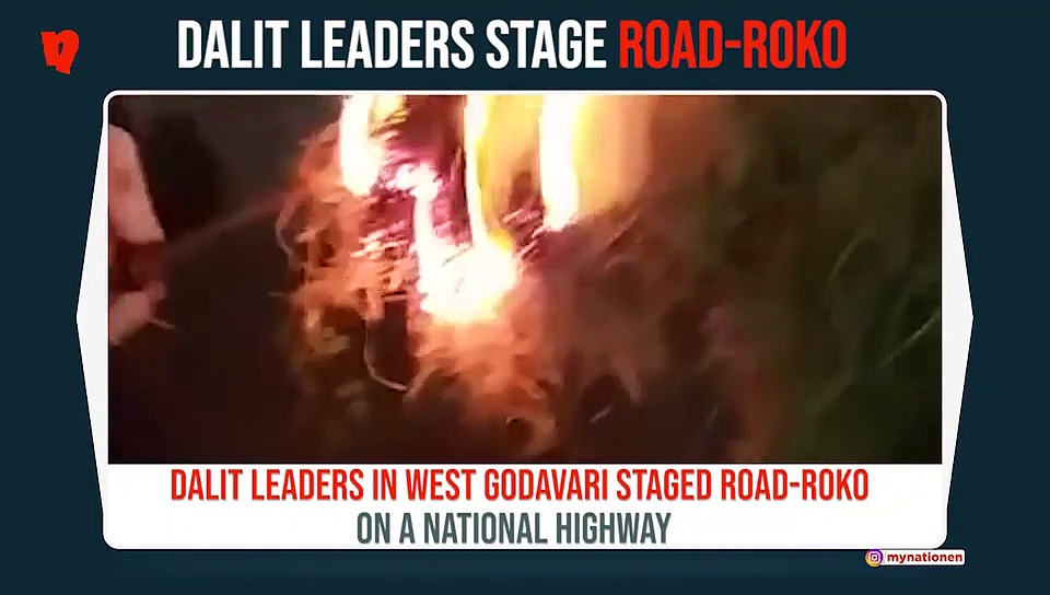 West Godavari Dalit leaders block national highway, stage protests