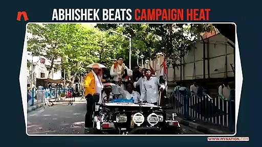 Mamata nephew Abhishek shows how to beat the heat this election season
