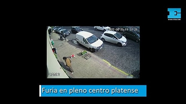 Furia en el centro platense