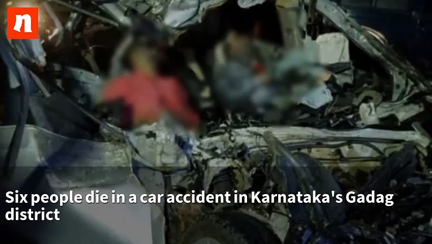 Six people heading to attend wedding in Gadag die in road accident