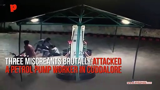 Three miscreants attack petrol pump worker with machete in Tamil Nadu