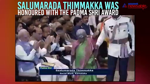 Watch: Salumarada Thimmakka receives Padma Shri, blesses President Kovind