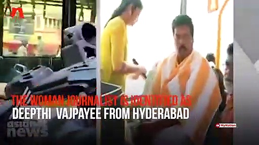 Woman journalist, camera person reach Pamba; say no intention to visit Sabarimala