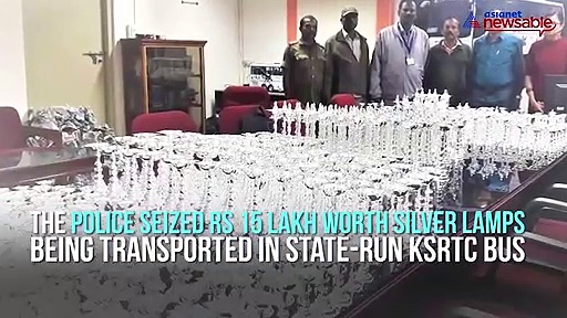 Silver lamps worth Rs 15 lakh seized from Airavat bus driver, conductor suspended