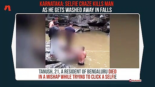 Karnataka: Selfie craze kills man as he gets washed away in falls