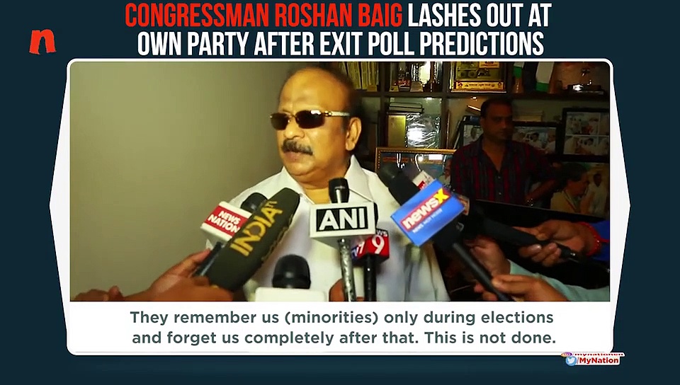 Karnataka Congress leader Roshan Baig slams own party, demands resignation of top leaders