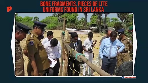 Sri Lanka: Human bone fragments, pieces of LTTE uniforms found