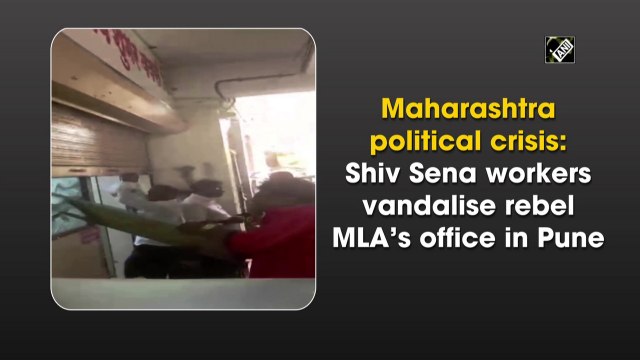 Maharashtra political crisis: Shiv Sena workers vandalise rebel MLA’s office in Pune