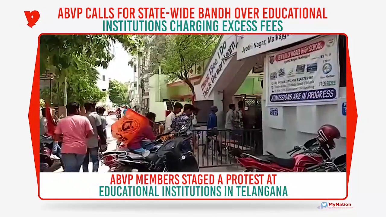 ABVP calls for bandh in Telangana over schools demanding excess fees