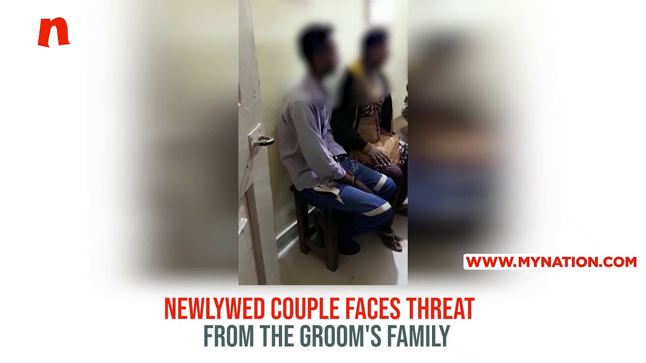 Karnataka: Newlywed couple threatens cops, attempts suicide in front of police station (Video)
