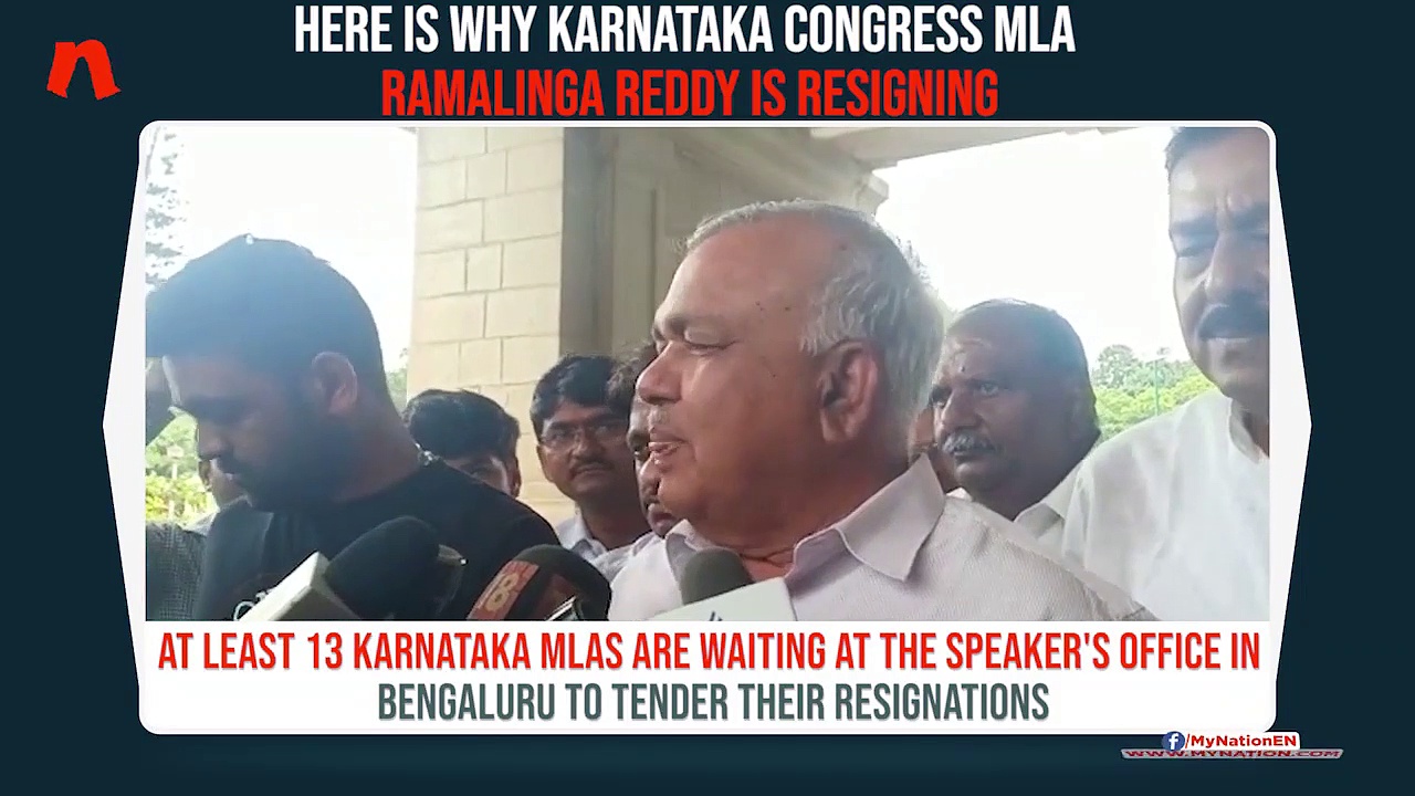 Trouble mounts for Karnataka govt as Congress MLA Ramalinga Reddy decides to resign