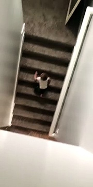 Baby Takes a Tumble Down Stairs