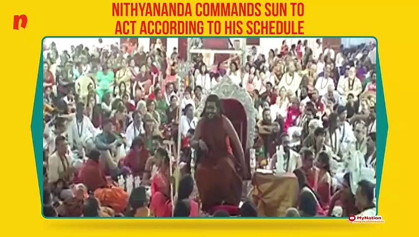 Karnataka: Controversial seer Nithyananda says he stopped sunrise for 40 minutes in Bengaluru