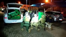 Equipes policiais com apoio de helicóptero detêm 5 pessoas e apreendem 666 kg de maconha