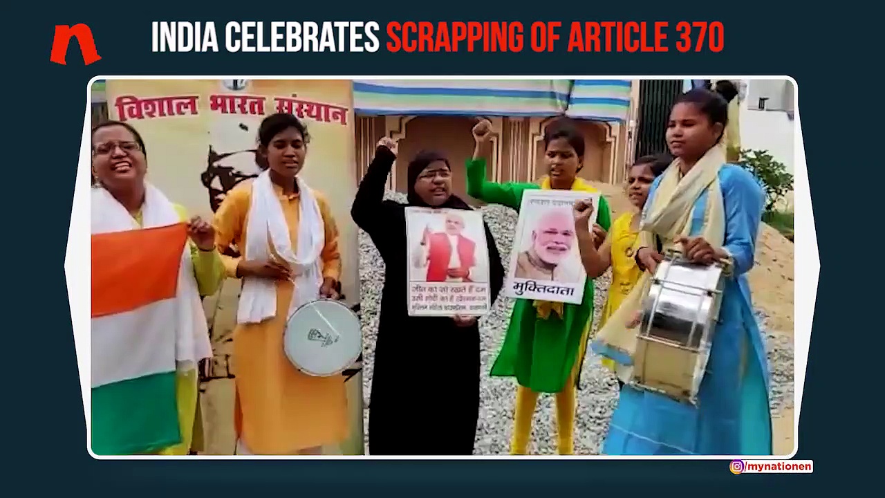 Article 370 scrapped: Indians celebrate in Varanasi, Pathankot