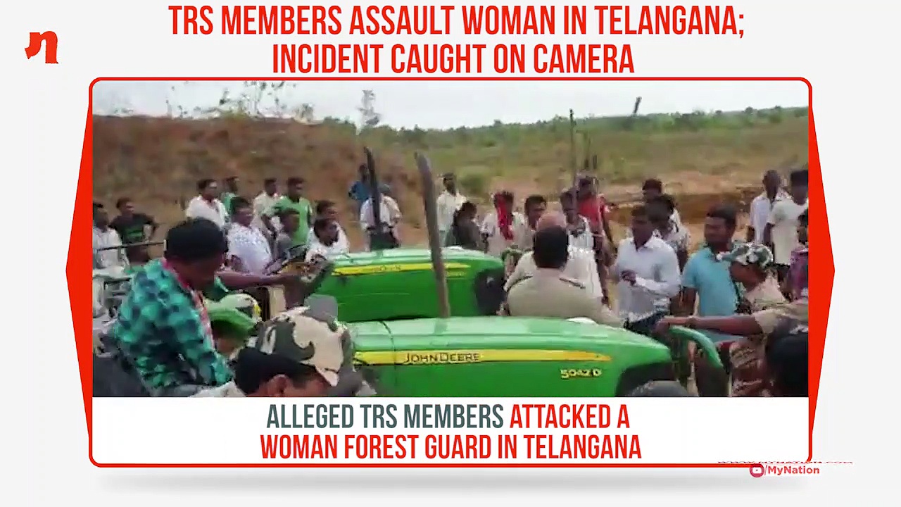 Telangana woman forest guard beaten by ruling TRS members; BJP demands action