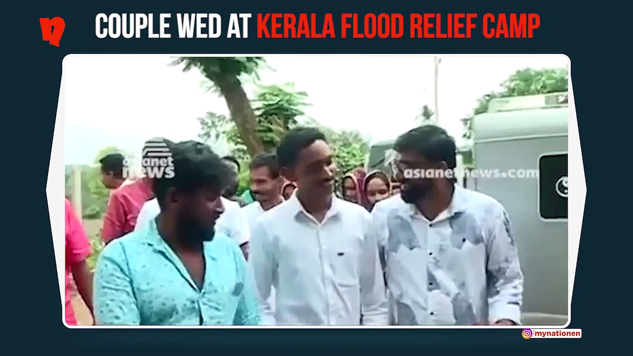 Kerala: Flood relief camp in Wayanad turns wedding venue as couple ties knot