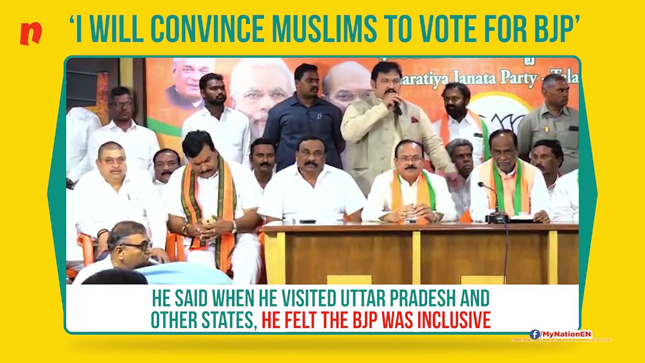 Telangana Muslim leader praises BJP, urges Muslims to vote for saffron party