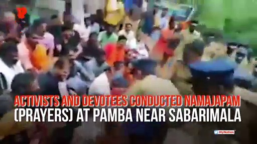 Sabarimala temple row: Police brutally beat up activists for conducting namajapam (Video)