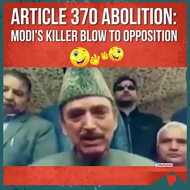 Article 370 abolition impossible: Farooq Abdullah, Ghulam Nabi Azad proved wrong